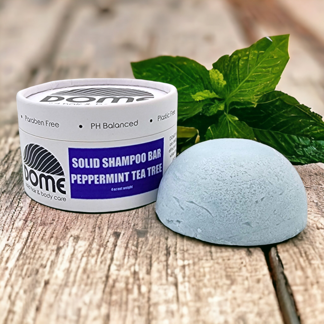 Peppermint Tea Tree - Solid Shampoo Bar - All Hair Types